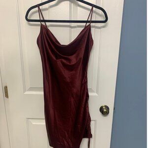 Maroon Body Con Dress - Small